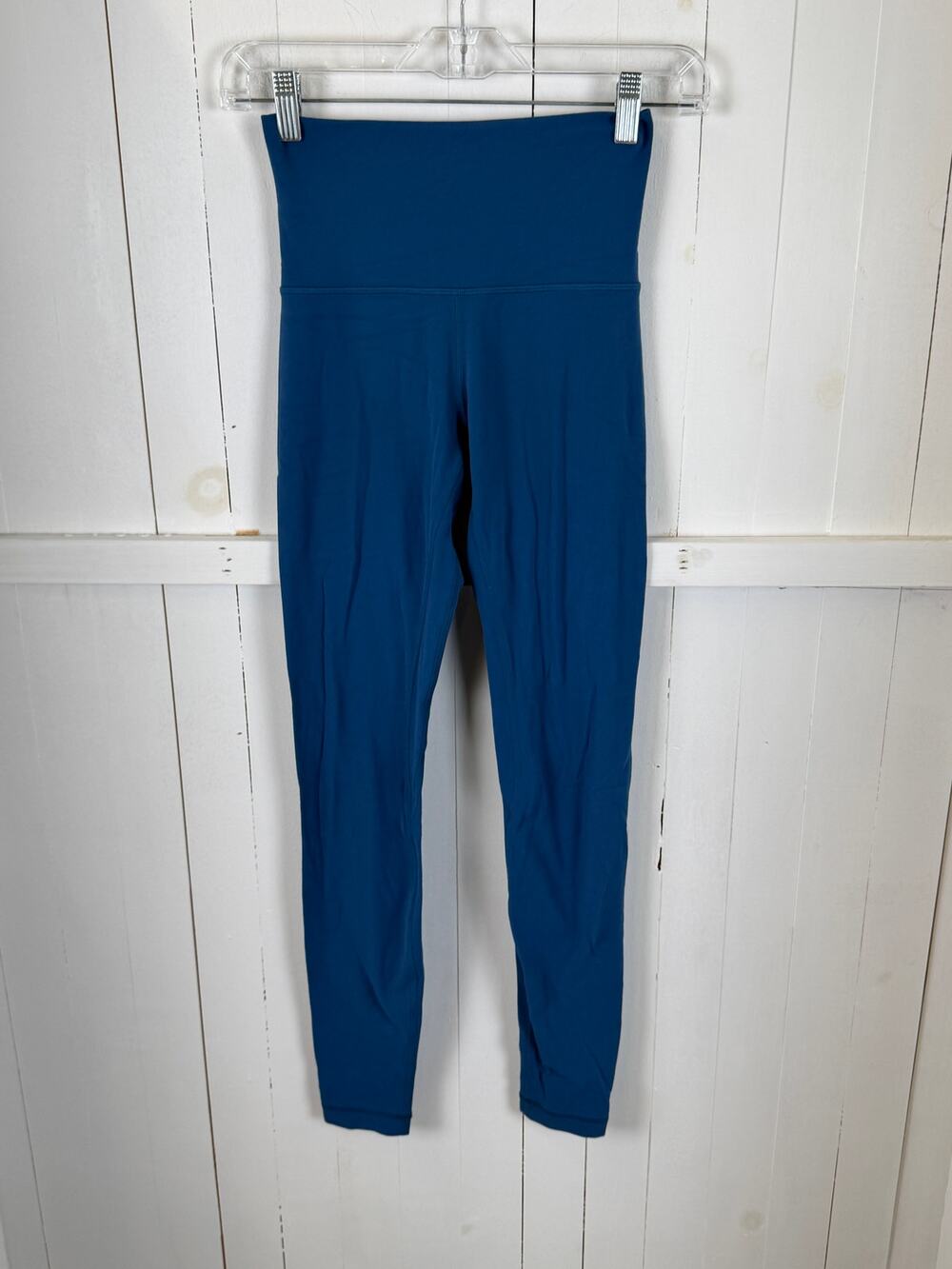 Lululemon Blue Ankle Leggings Size 4 Nylon Pre-Owned